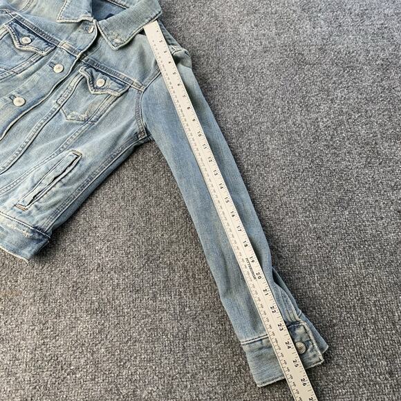 GAP Jean Jacket Women’s Small Blue Denim Light Wash Y2K Vintage - Picture 9 of 11